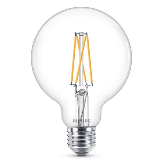 Philips E27 5.9 W globe LED bulb G95 clear dim 927