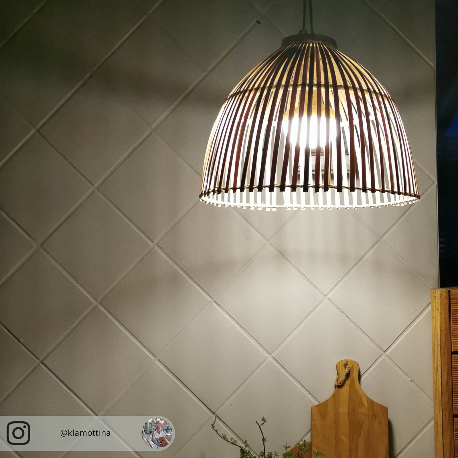 Lampa wisząca LED Reona marki Newgarden z akumulatorem