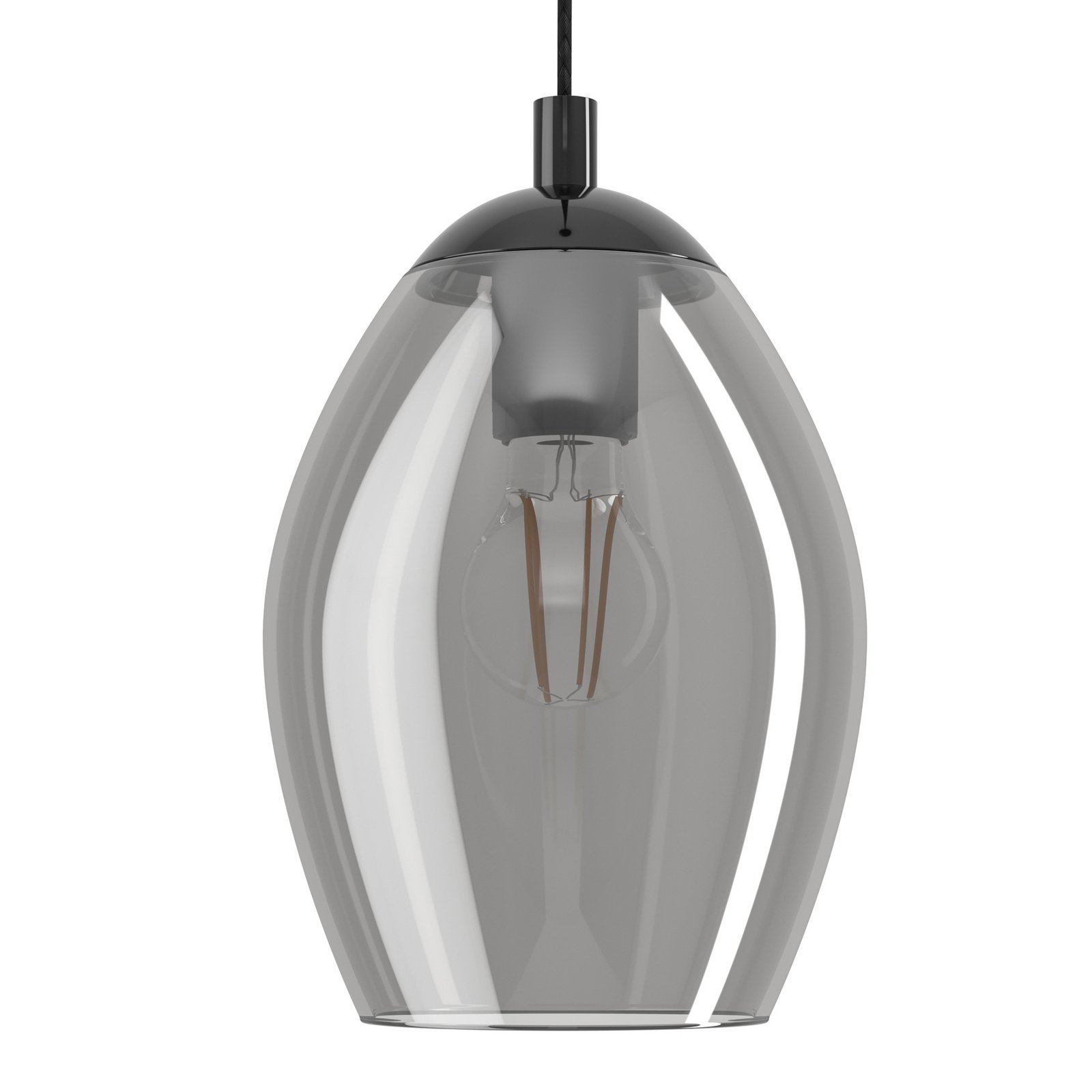 EGLO Stars Of Light Estanys hanging light, black, 5-bulb, round
