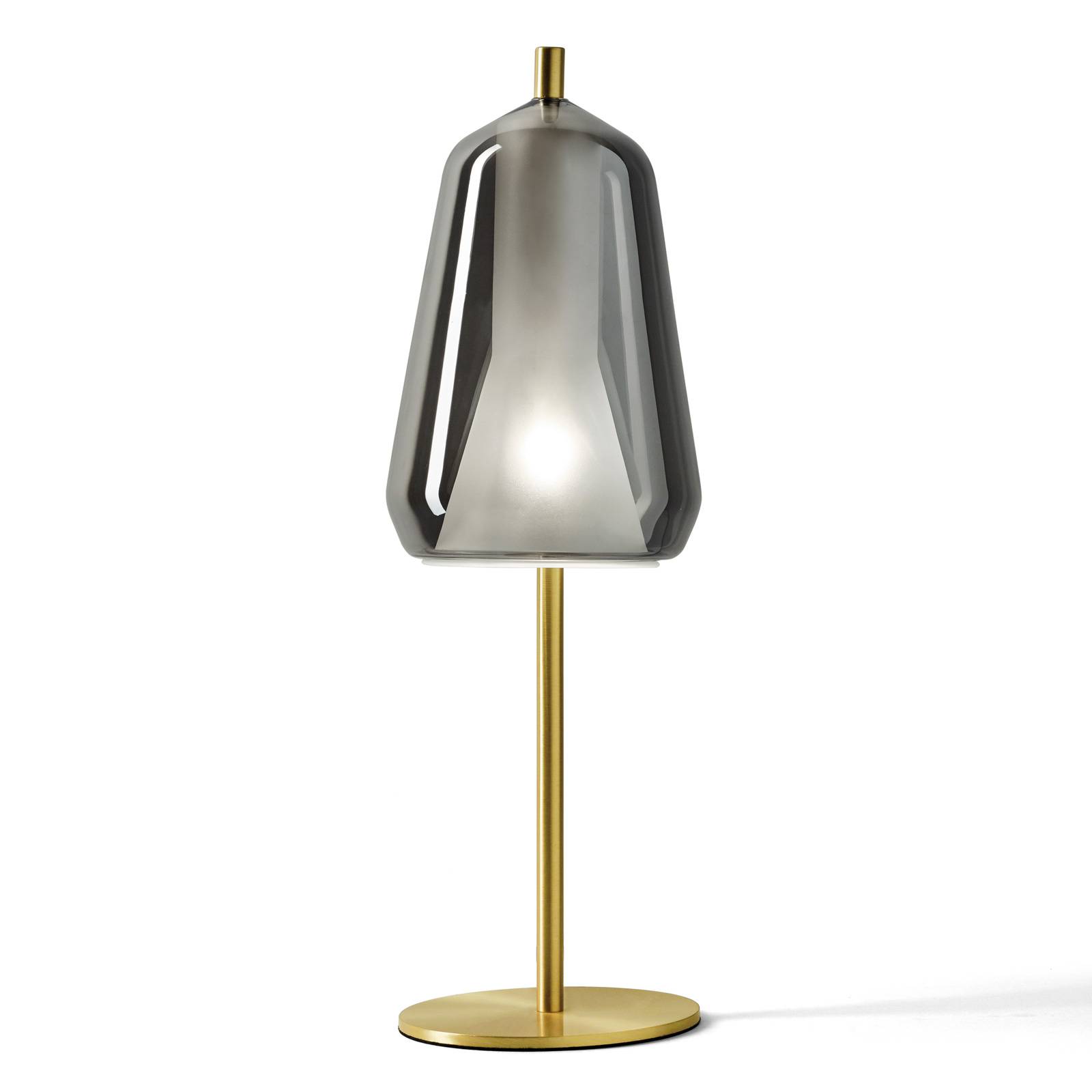 Bordslampa X-Ray kon skärm 20 cm hög, rökgrå