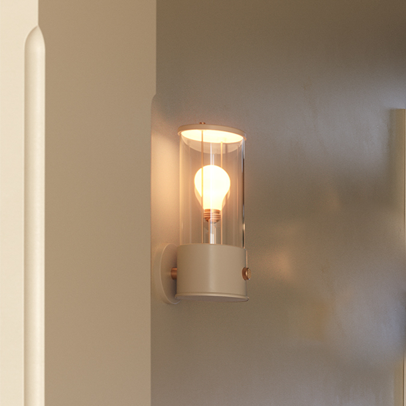 Tala wall light Muse Portable, lâmpada LED E27, branco