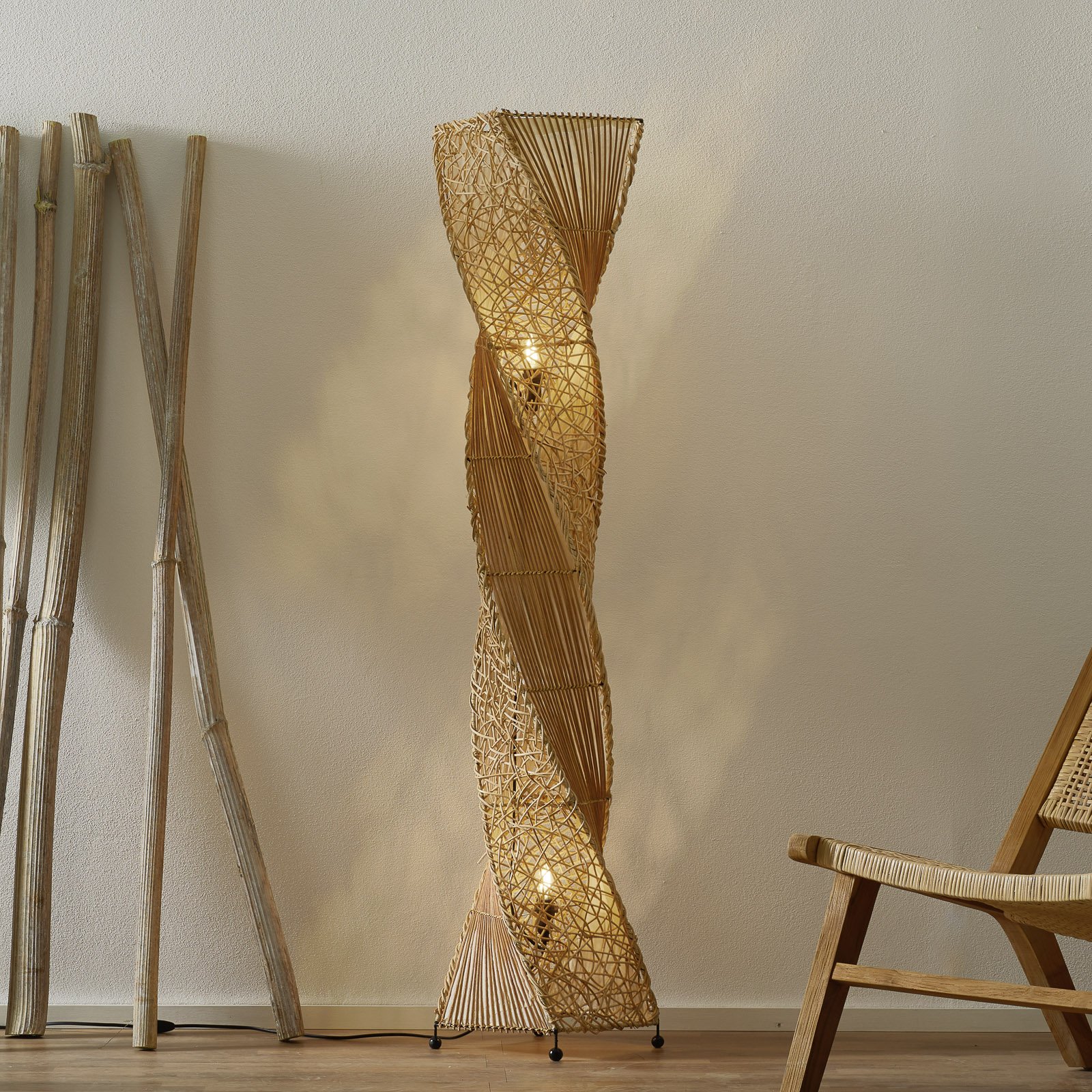 Lámpara de pie Marco, volteada, 150 cm