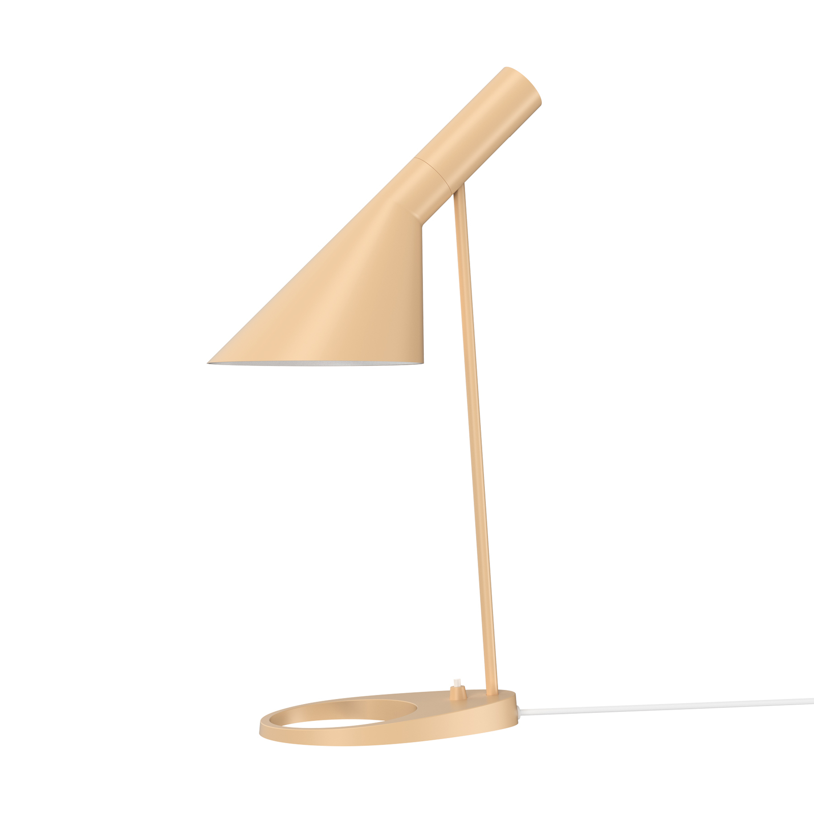 Louise Poulsen AJ Mini designerska lampa stołowa piaskowa
