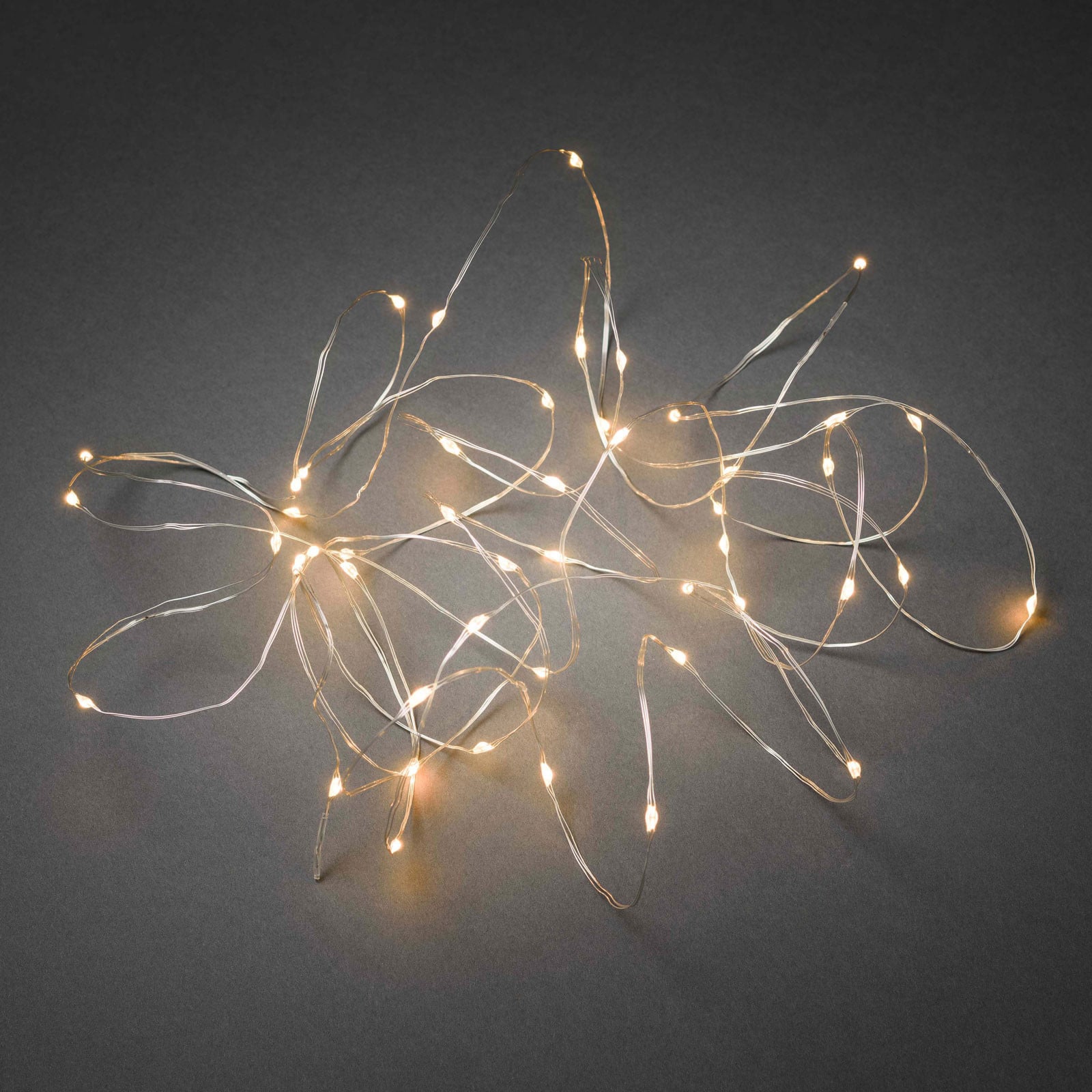 Konstsmide Christmas LED bajkovita svjetla u obliku kapi, upravljanje pomoću aplikacije, 100 fl - srebro - Metal