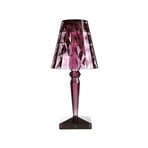 Kartell LED-Tischlampe Big Battery, pflaume, IP20