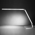 LED table lamp Take 5, clamp, daylight, dimmable