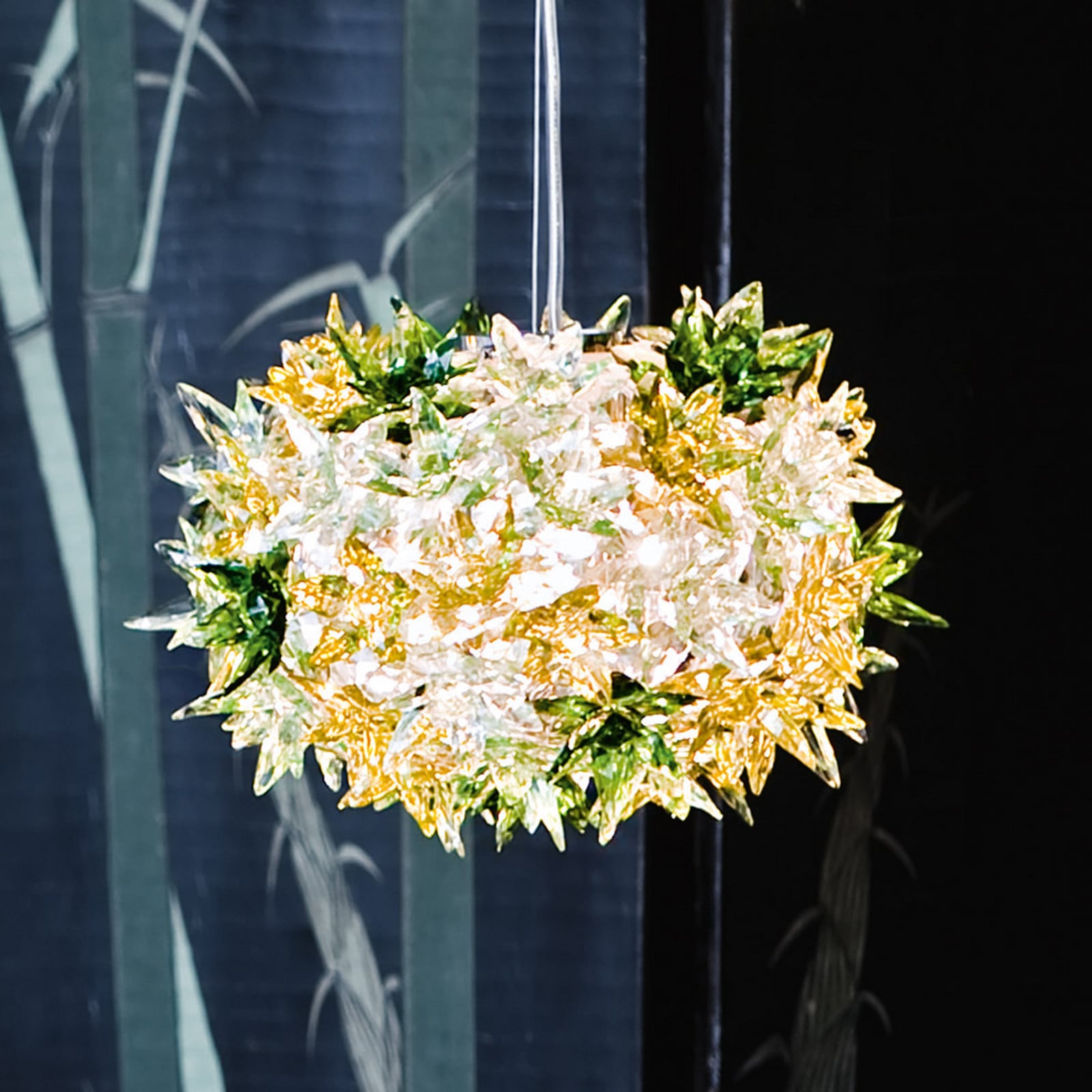 Kartell Bloom S2 lampă suspendată LED G9 mentă - Camera de zi / sufragerie - design - verde - Plastic