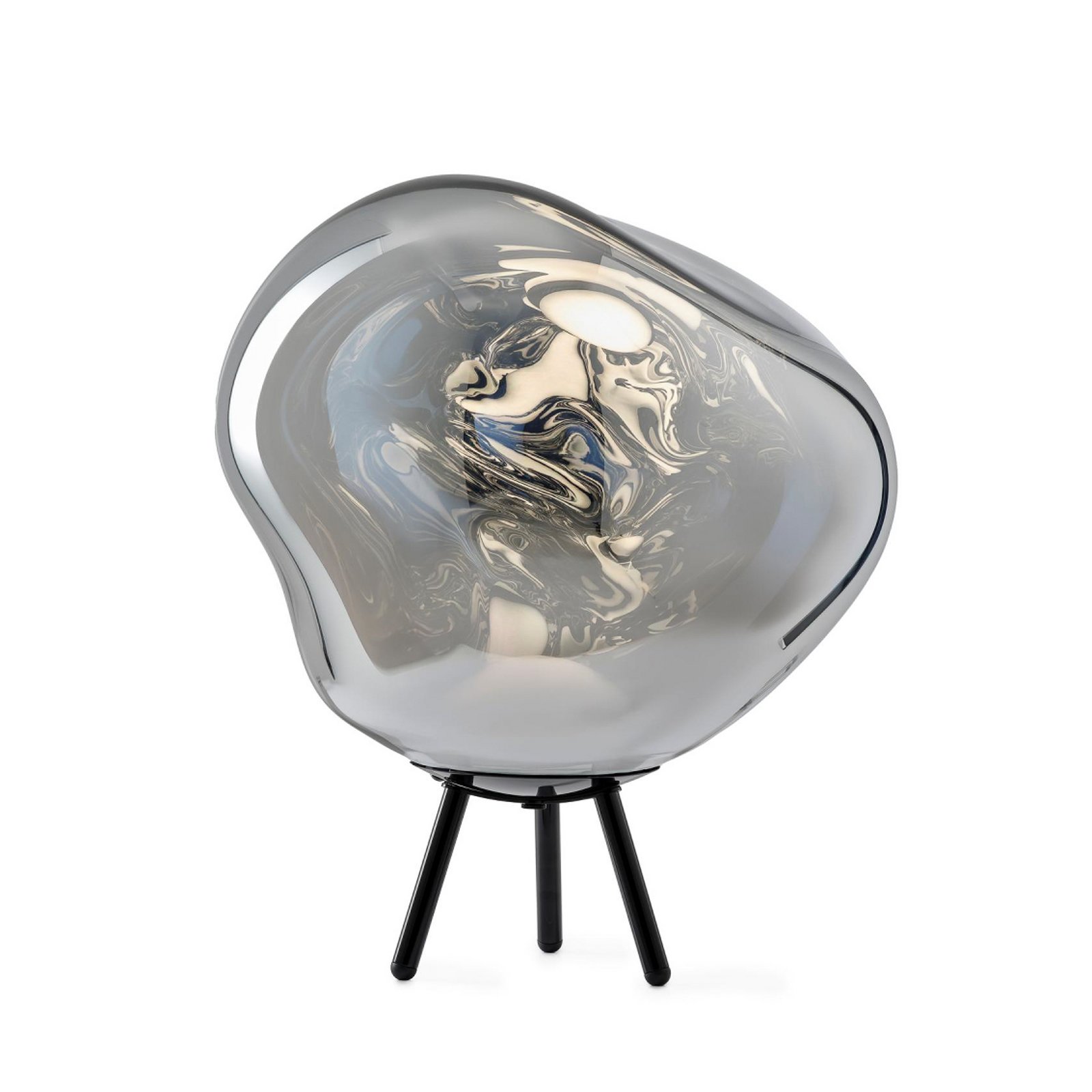Tom Dixon LED rechargeable patio lamp Melt large, silver
