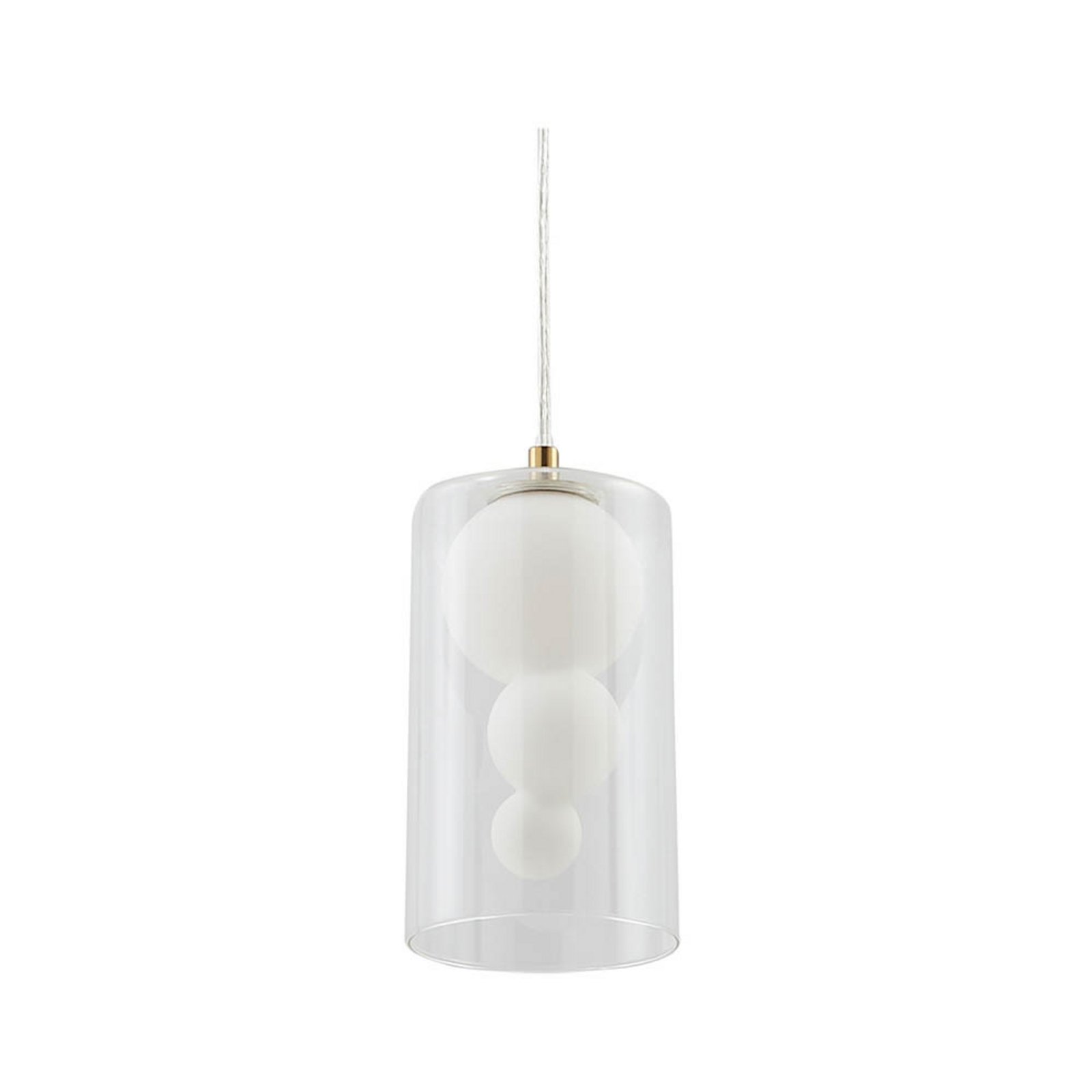 Kupla Taklampa Opal/Klar - Lindby