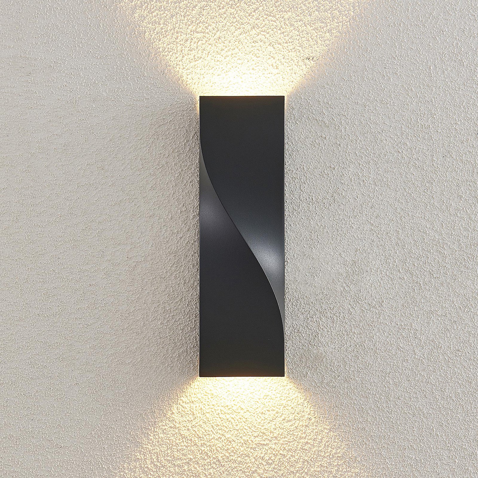 Tibelya LED Up/Down Kültéri Fali Lámpa Anthracite - Lucande