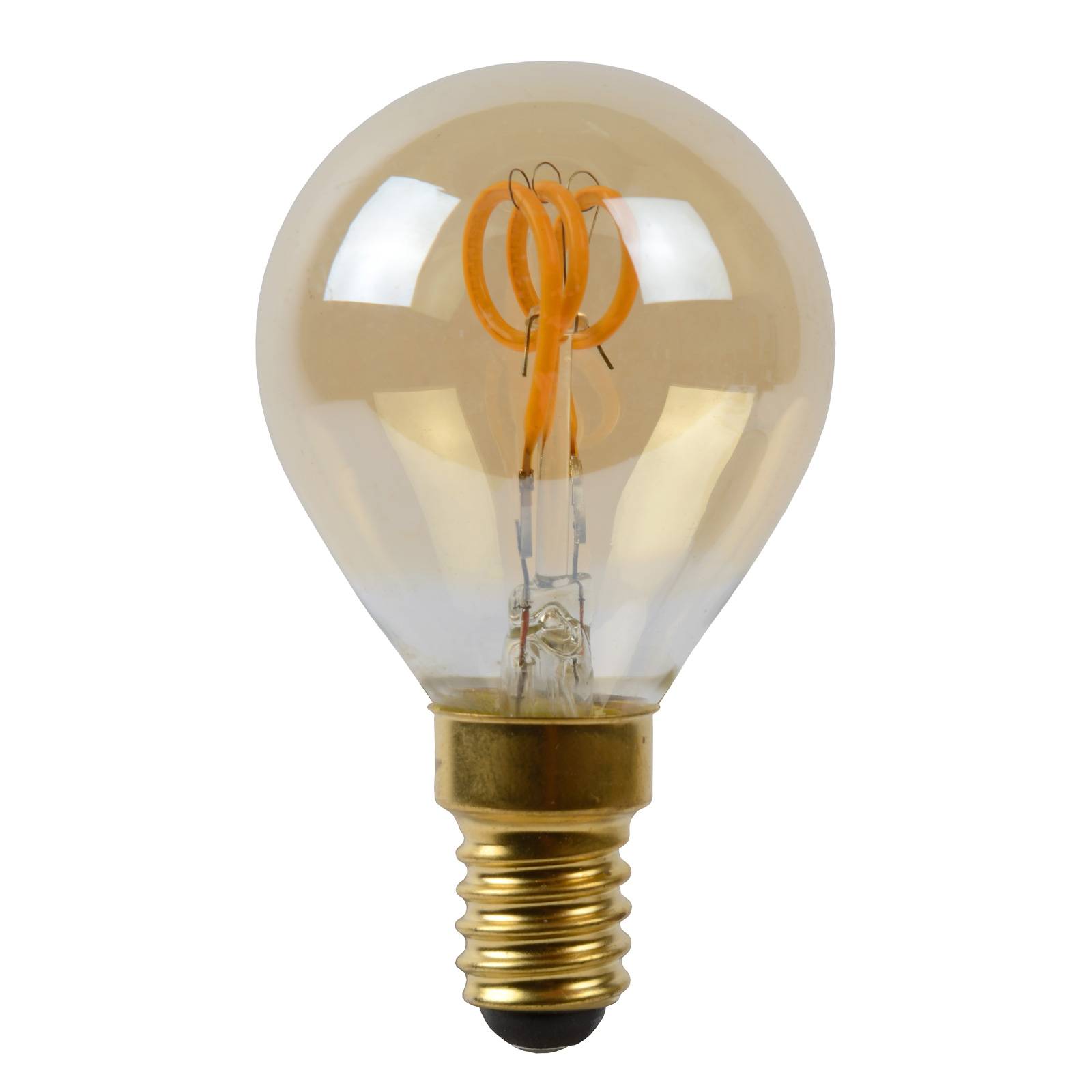 Image of Ampoule LED E14 3 W goutte ambre 2 200 K dimmable 5411212491343