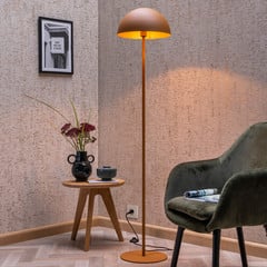 Lámpara pie Siemon de acero Ø 35 cm, amarillo ocre