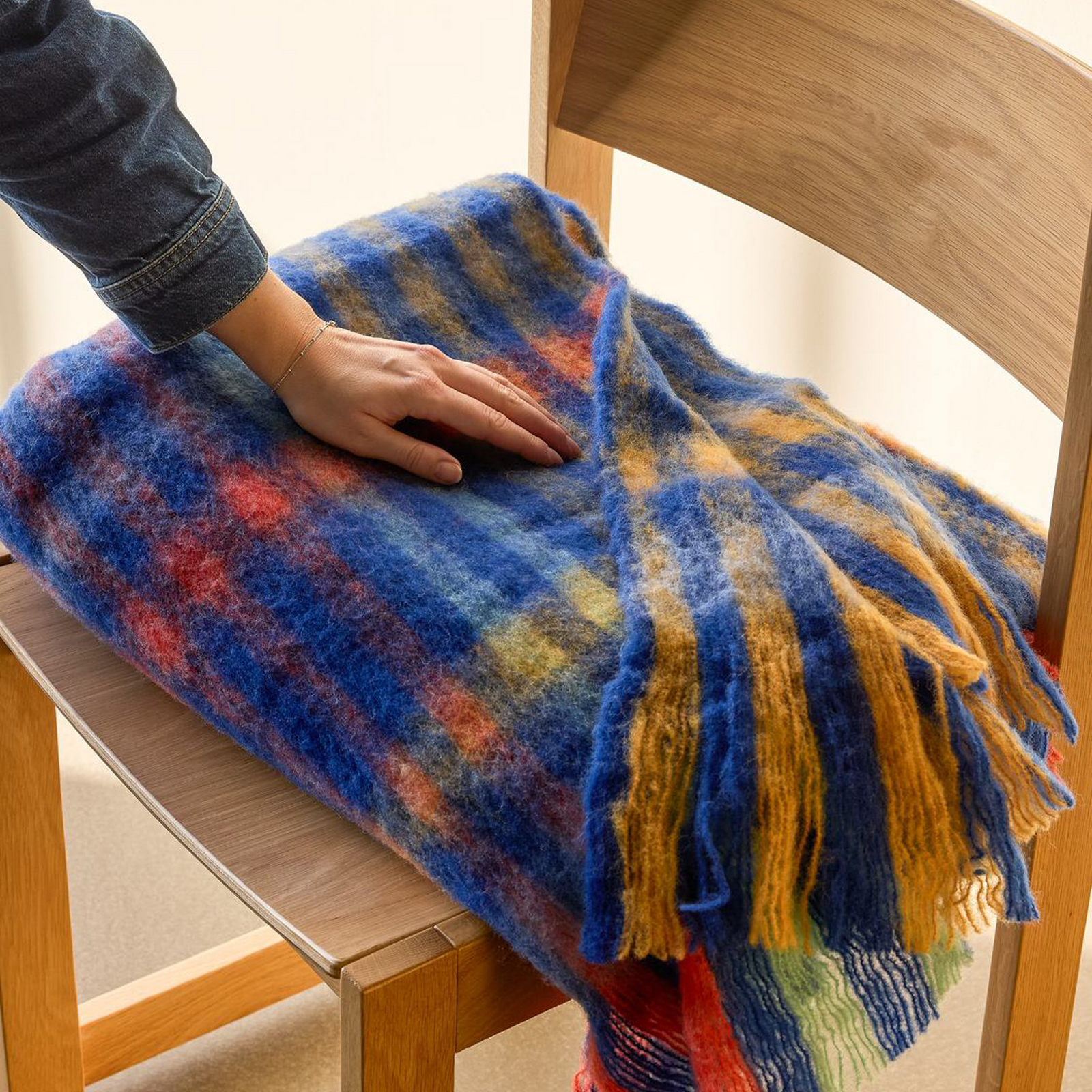 Loom Decke, multifarbig, 140 x 200 cm - HÜBSCH