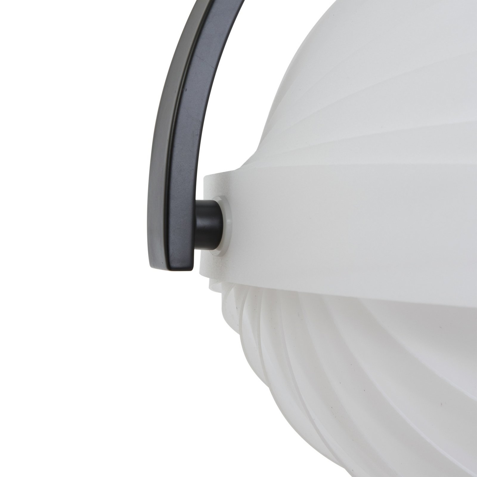 Lucande Helva pendant light, white, 1-bulb, Ø40cm, rotatable