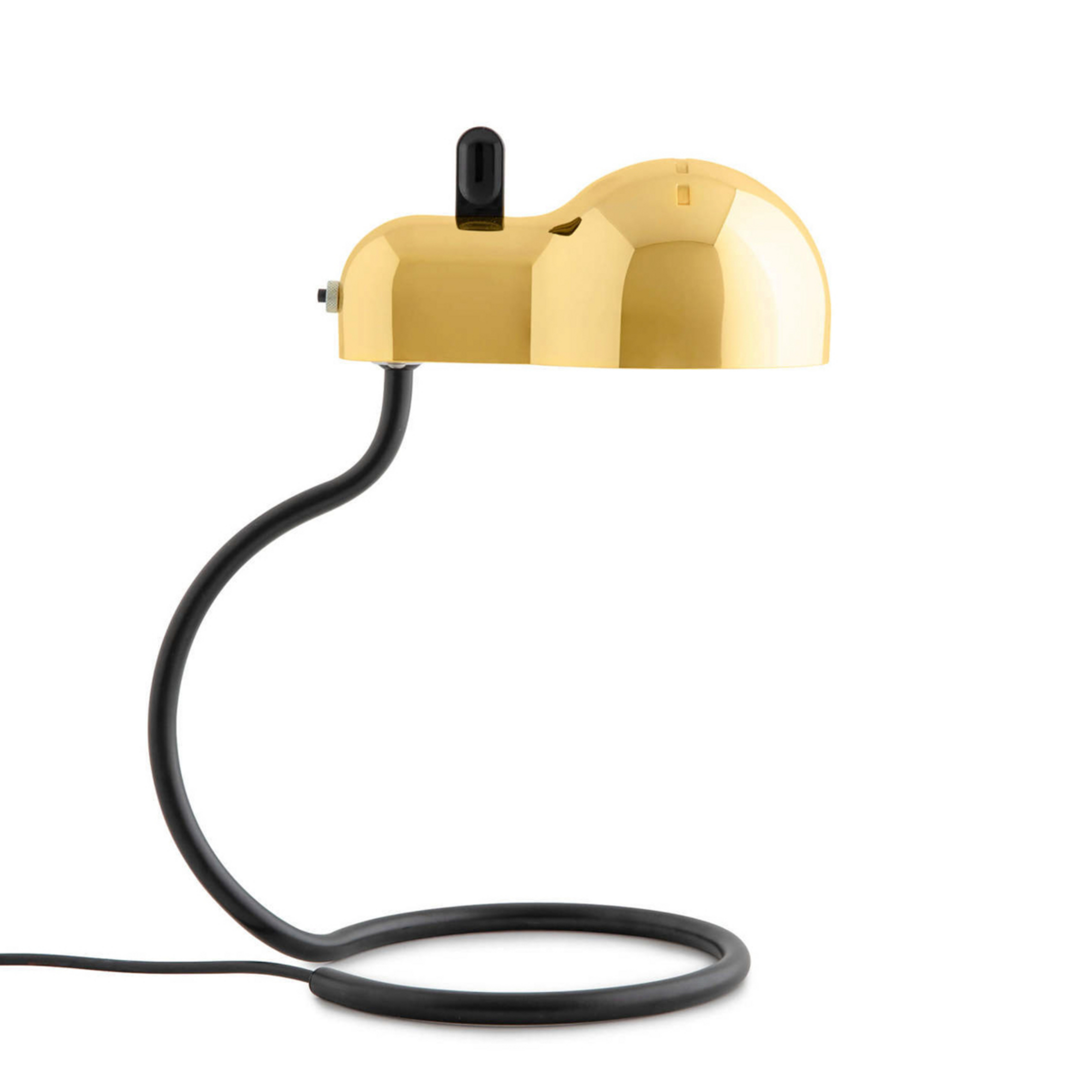 Candeeiro de mesa LED Minitopo, dourado, altura 39 cm - Stilnovo