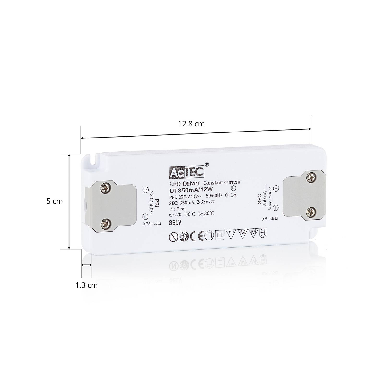 AcTEC Slim sterownik LED CC 350mA 12W