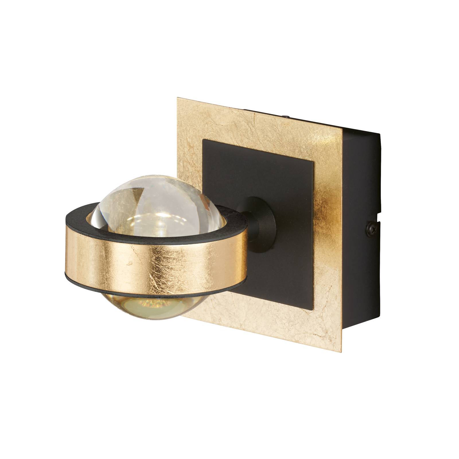 Image of FISCHER & HONSEL Applique a LED Cluedo, colore oro, larghezza 12 cm, metallo, CCT