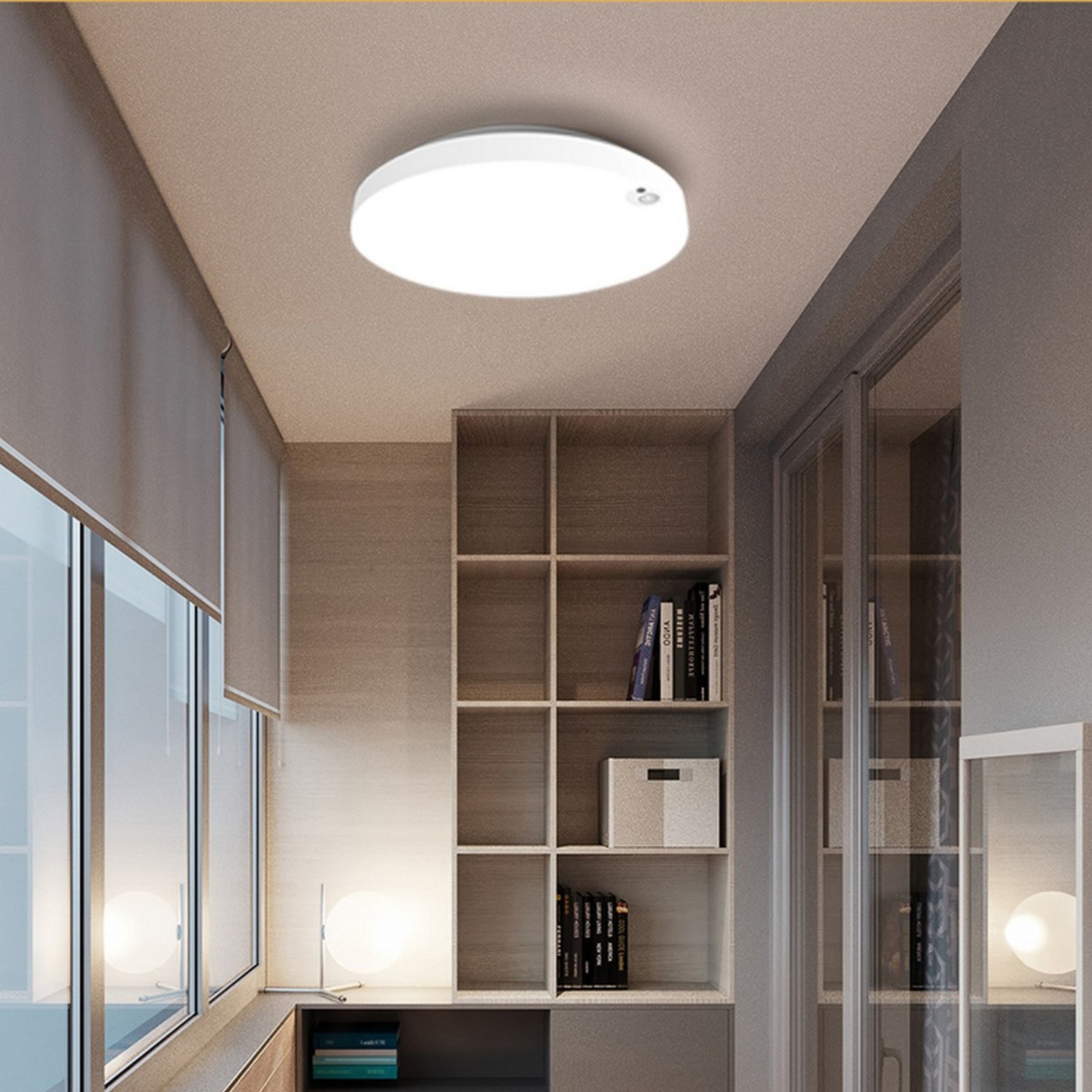 Lampa sufitowa LED Allrounder 1, regulowana barwa światła, czujnik