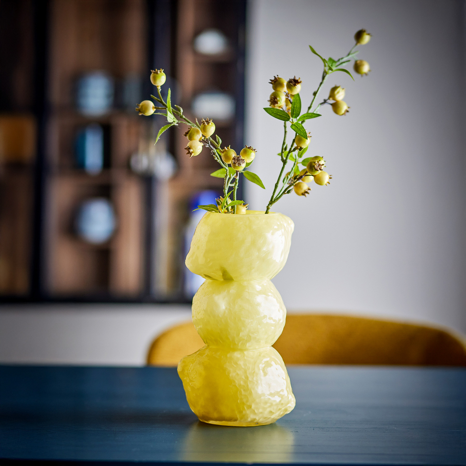 Váza Limone, žltá, výška 27 cm, sklo – Bloomingville Váza Limone, žltá, výška 27 cm, sklo – Bloomingville