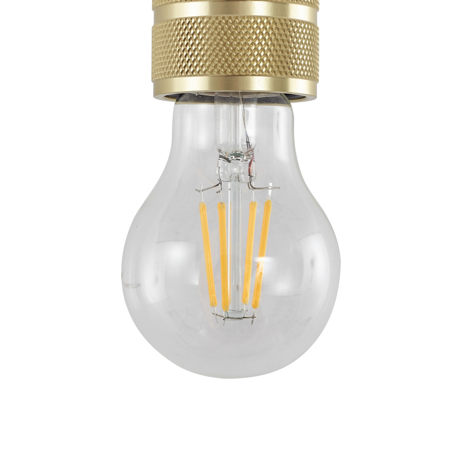 Lindby hanging light Linaro, Ø 4.6 cm, gold, single-phase, E27