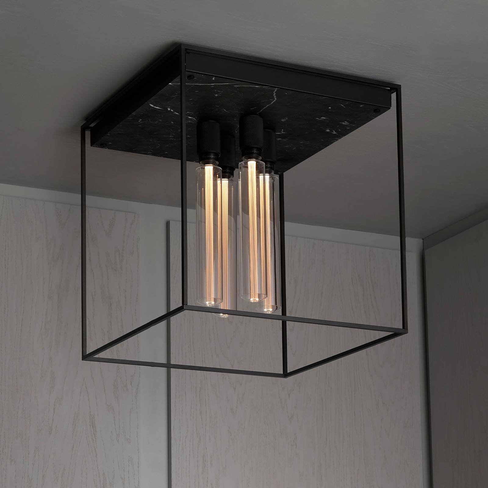 Image of Buster + Punch Caged Ceiling 4.0 LED marbre noir 5060603613828