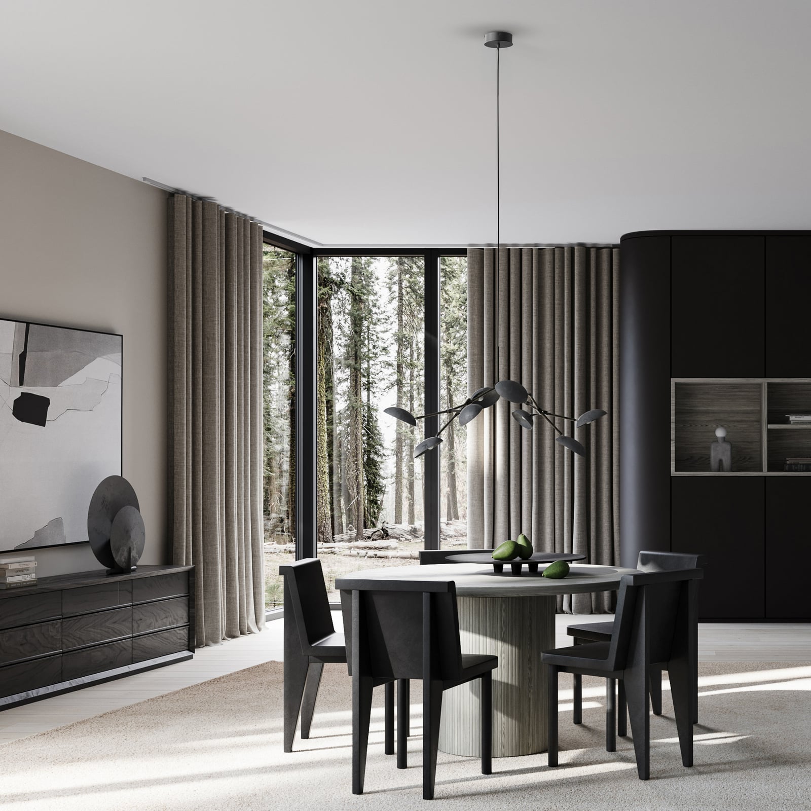 Viseći luster, tamnosivi, 85 cm, 8 svjetala - 101 Copenhagen