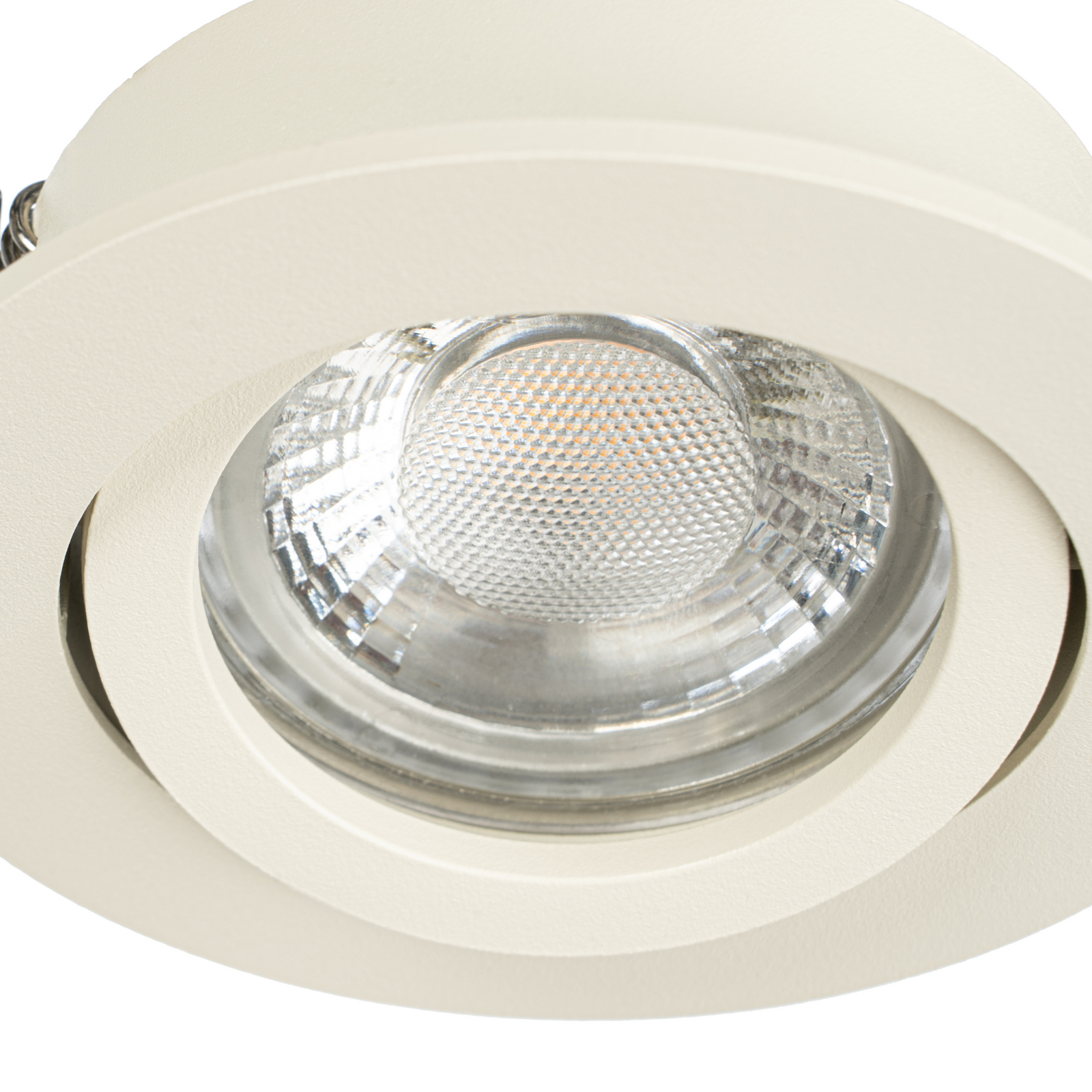 Arcchio Downlight Zyron, smilškrāsā, Ø 8,2 cm