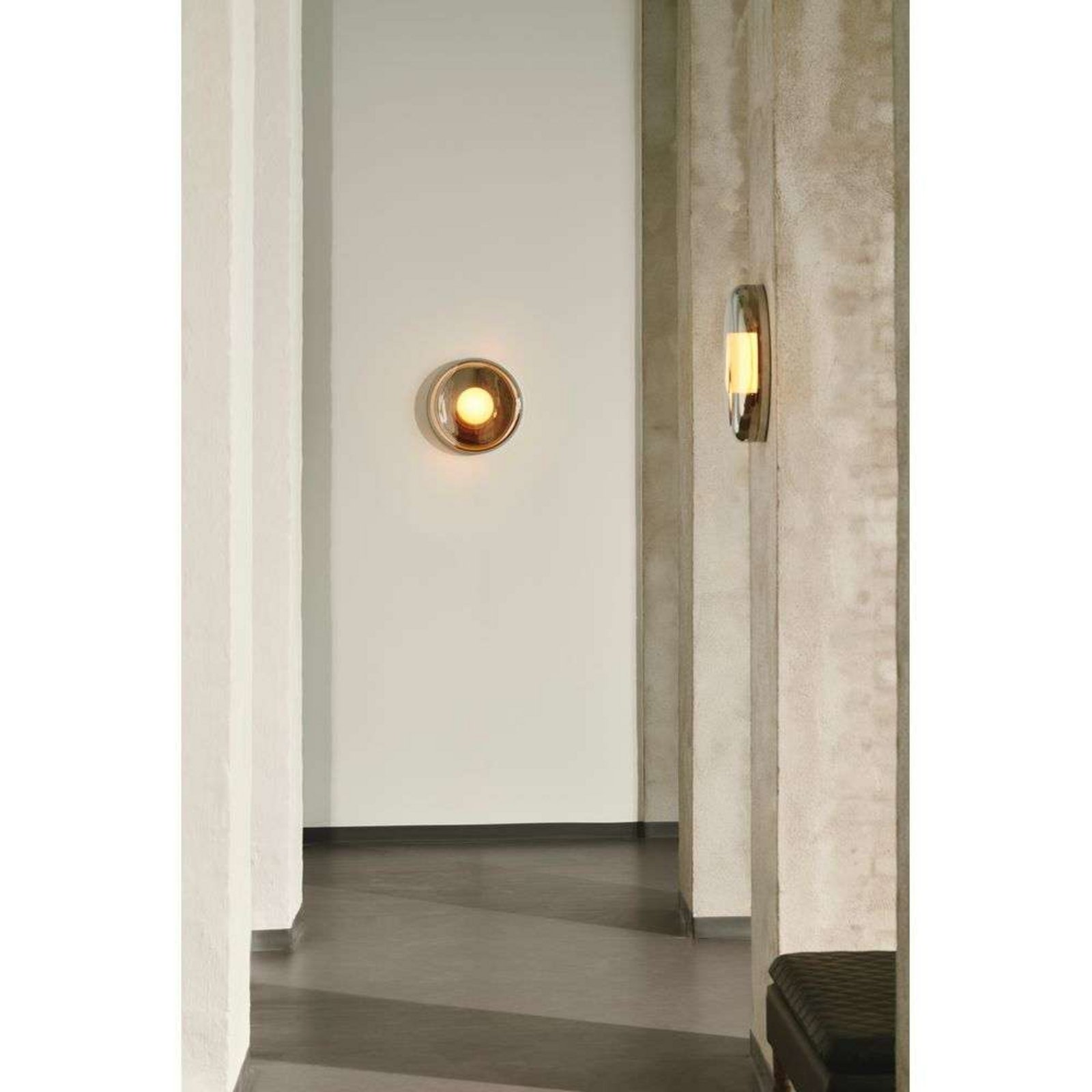 Endless Wall Lamp IP54 Chrome/Mirrored Glass - Design By Us