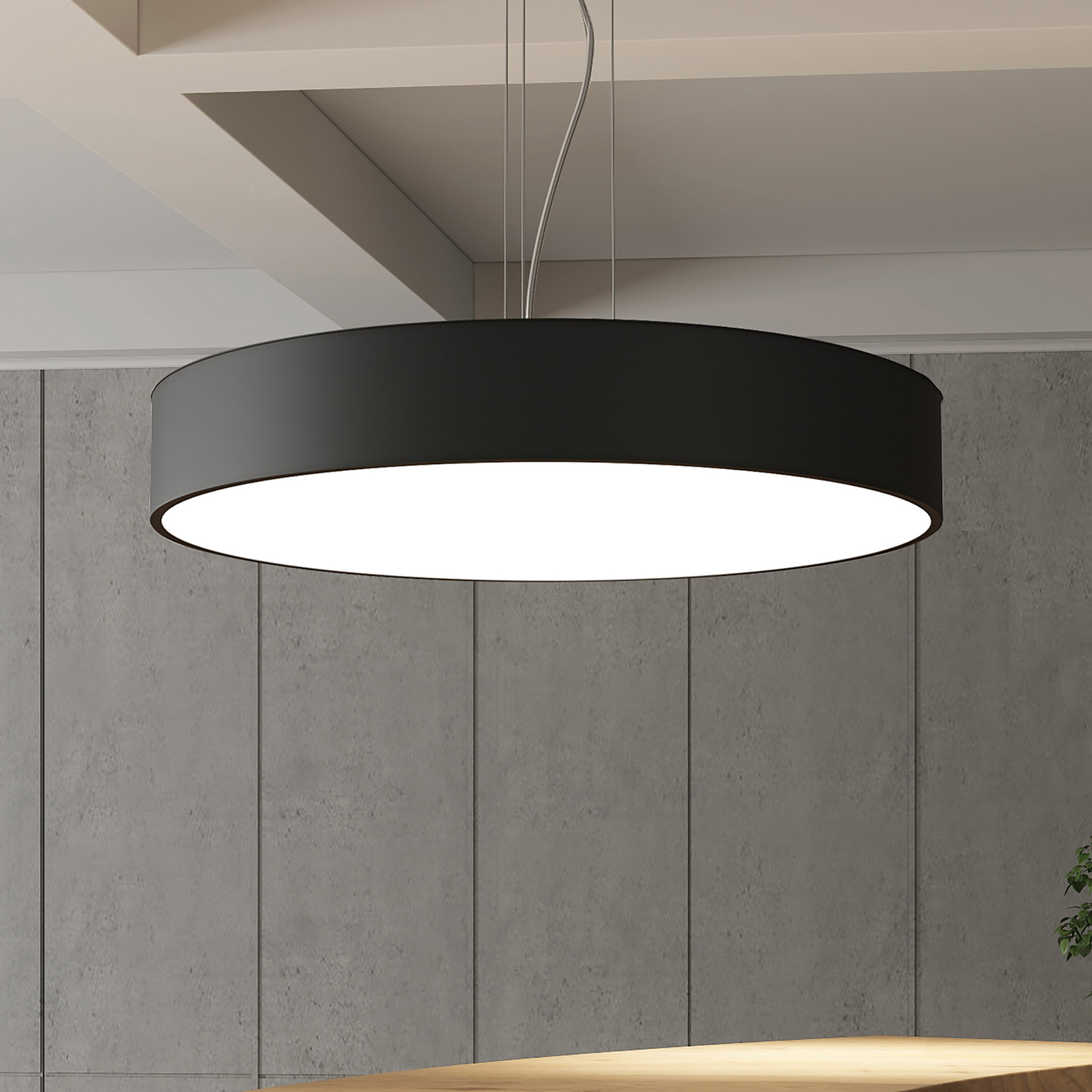 Arcchio Noabelle LED hanging light, black