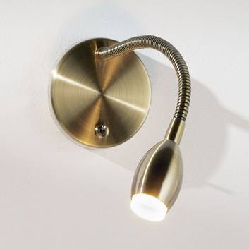 Flexible LED-Wandleuchte MARTA, altmessing