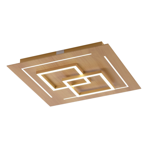 Paul Neuhaus Q-LINEA LED-Decke Holzdekor 40cm