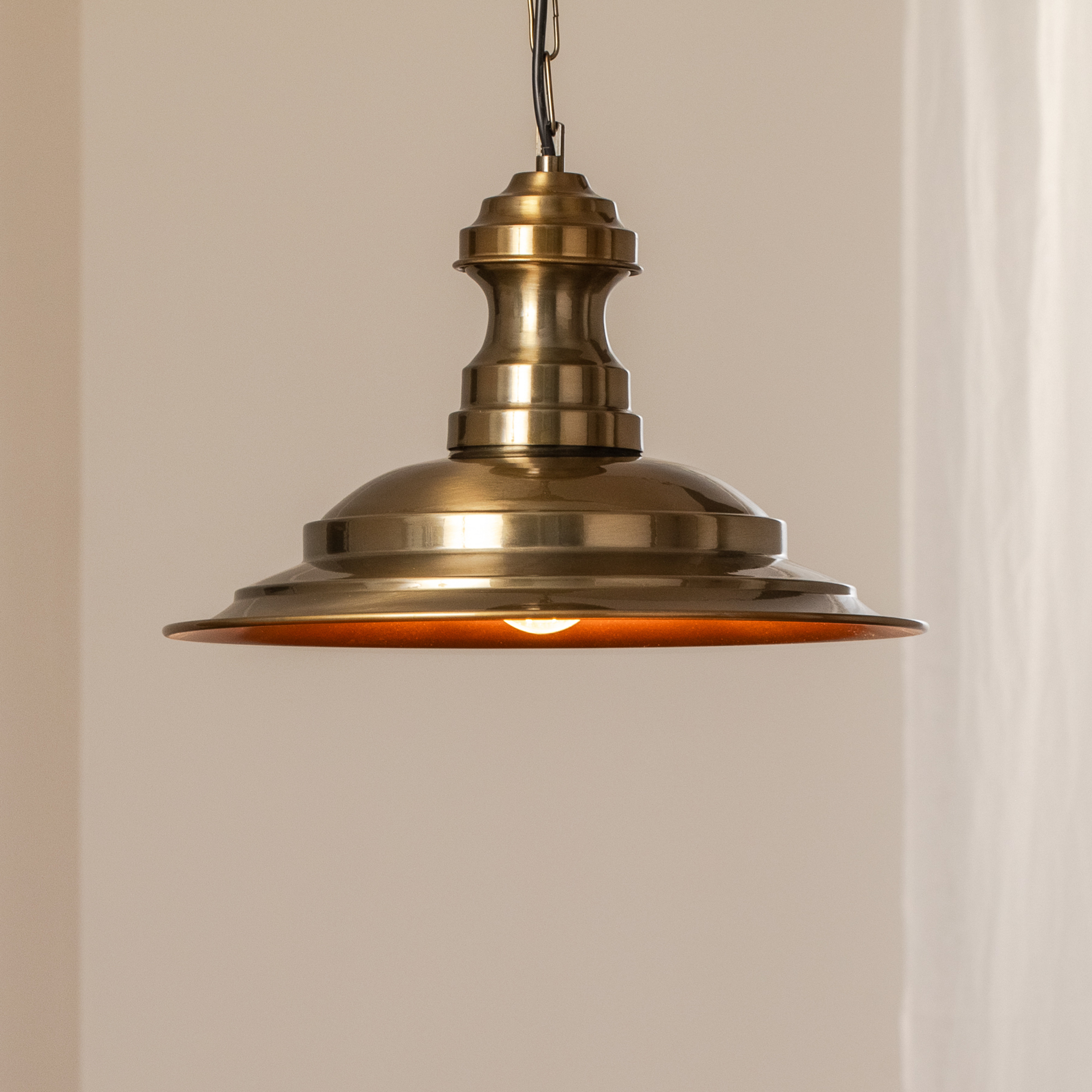 Rippvalgustid Sivani MR-637, antiikne kuld, metall, Ø 39 cm