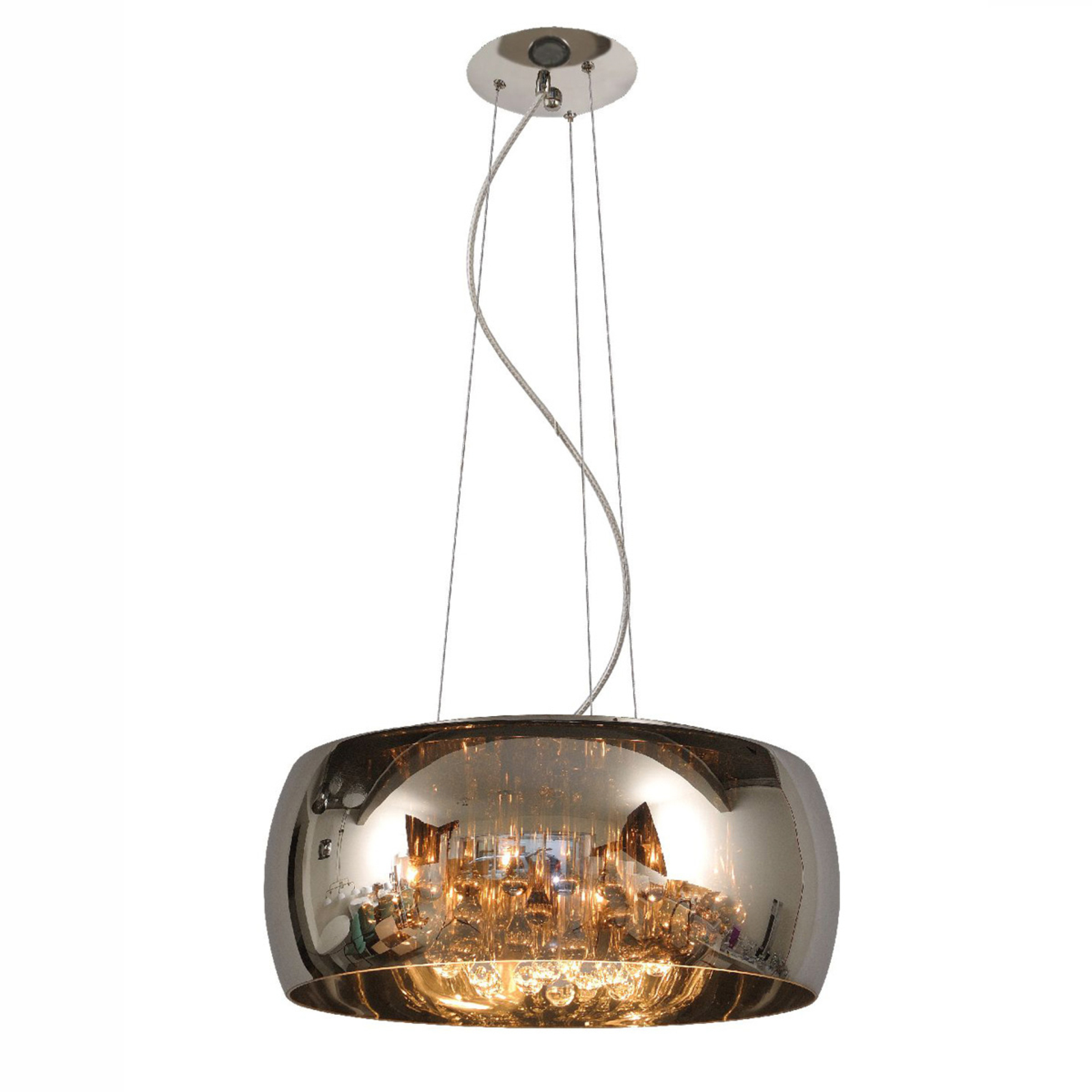 Hanglamp Pearl van glas, Ø 50 cm