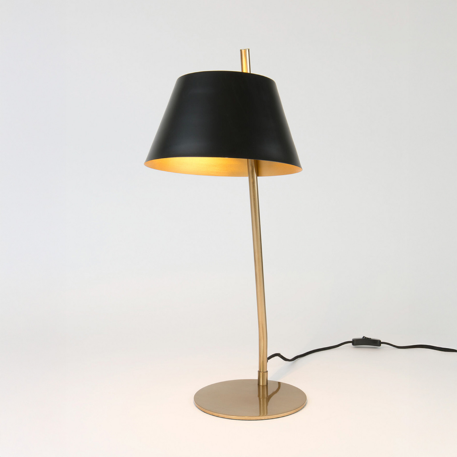 Holländer Lampa de masă ADEA negru/auriu înălțime 61 cm metal E27 - Camera de zi / sufragerie - Modern