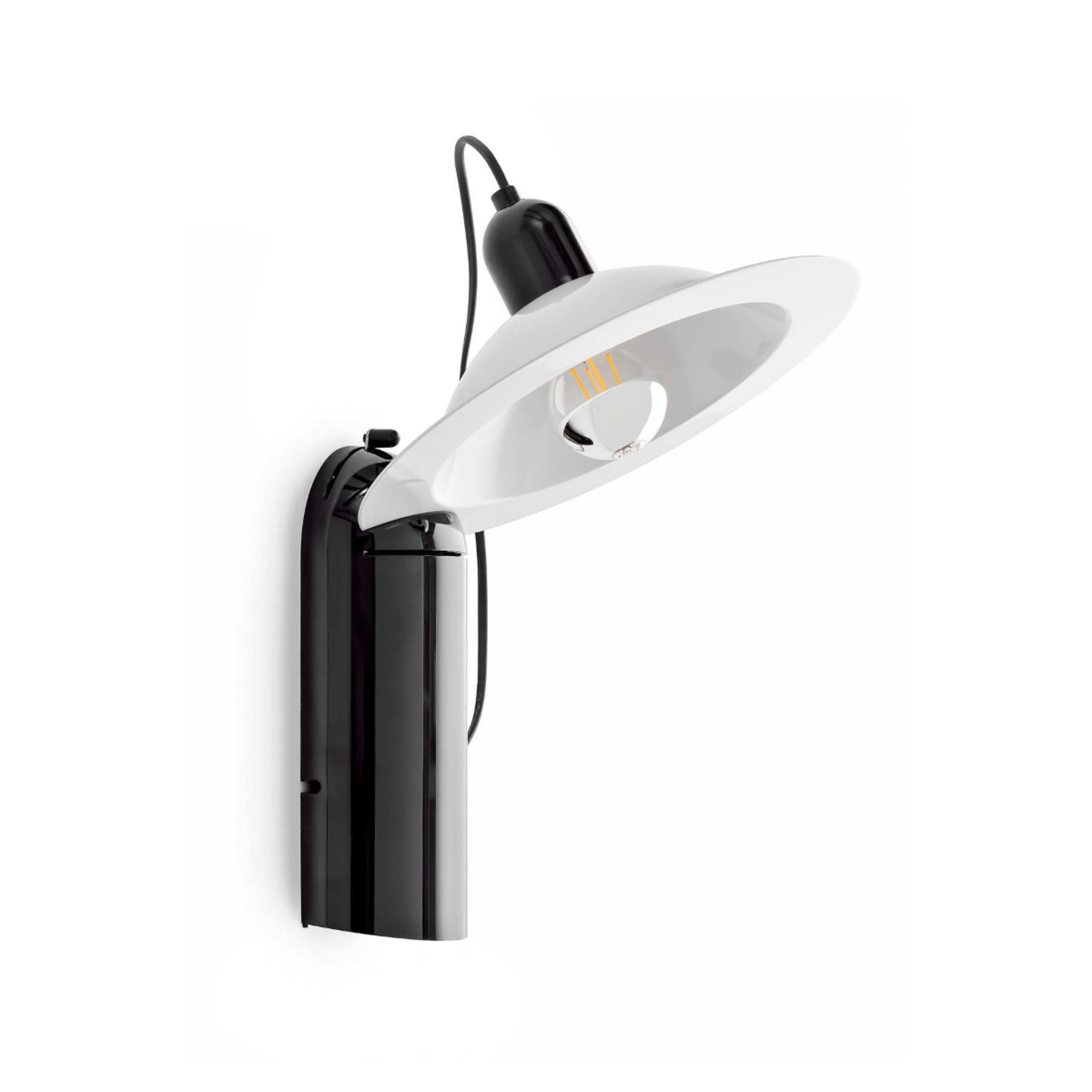 Lampada da tavolo LED Lampiatta, nera, altezza 48,5 cm - Stilnovo