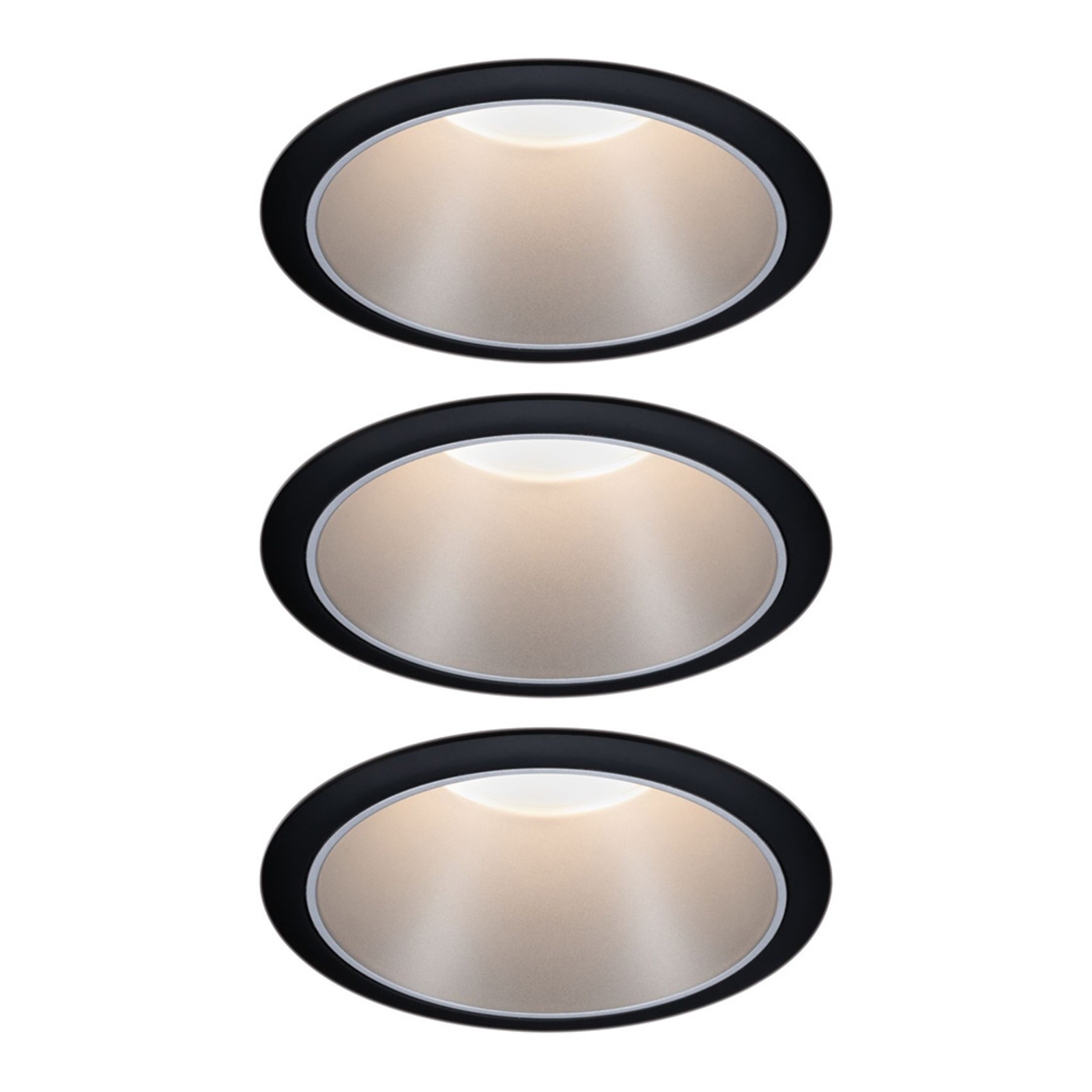 Paulmann Cole Spot LED aspect argenté Set de 3 pièces