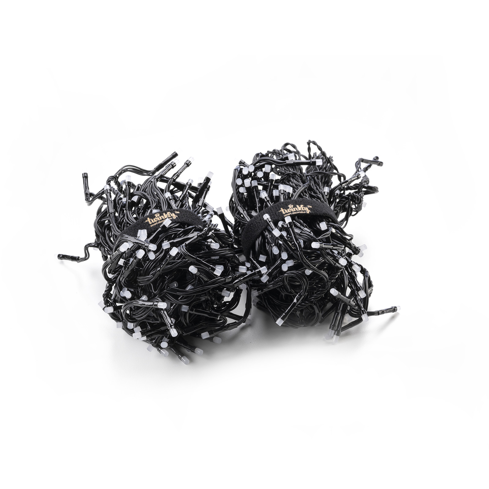 Cluster-Kette Twinkly RGB, schwarz, 400-flammig 6m