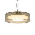 MARSET LED-riippvalgustid Ringo, Ø 90 cm, suitsuhall, plast