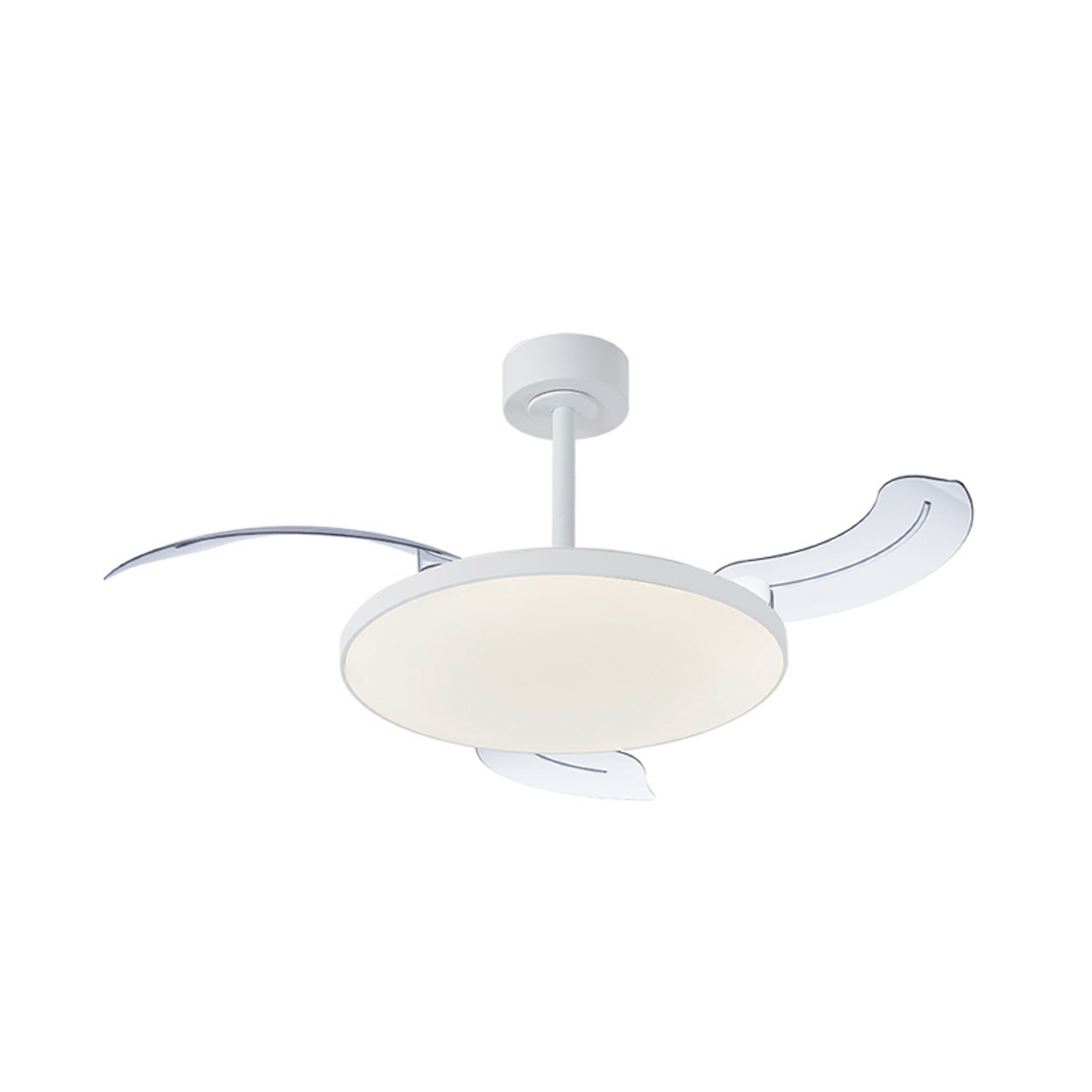 Ventilateur de plafond LED Slim Mini blanc DC silencieux CCT - Mantra