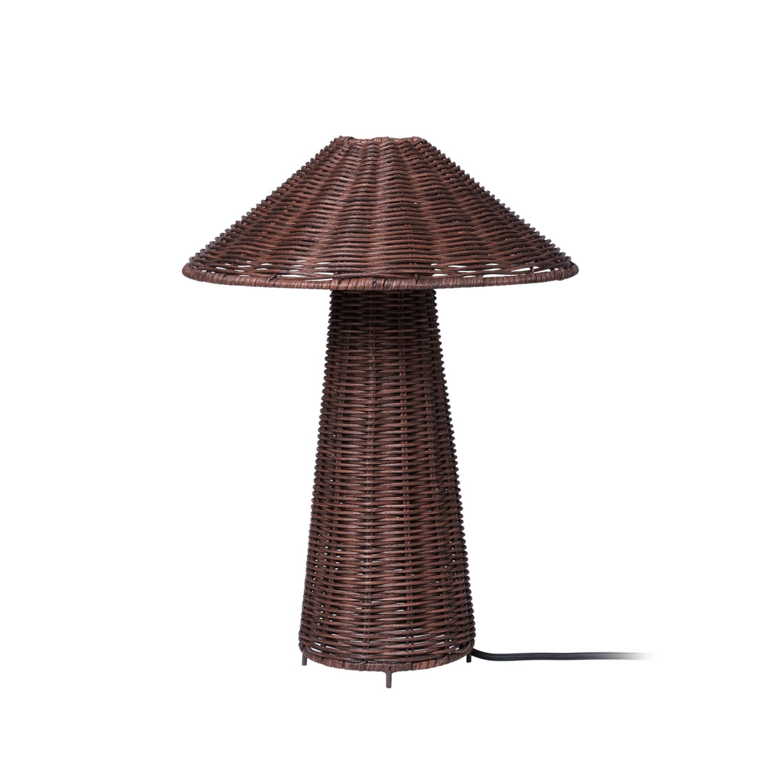 Dou Tischlampe, dunkelbraun, Höhe 40 cm Rattan - ferm LIVING Dou Tischlampe, dunkelbraun, Höhe 40 cm Rattan - ferm LIVING