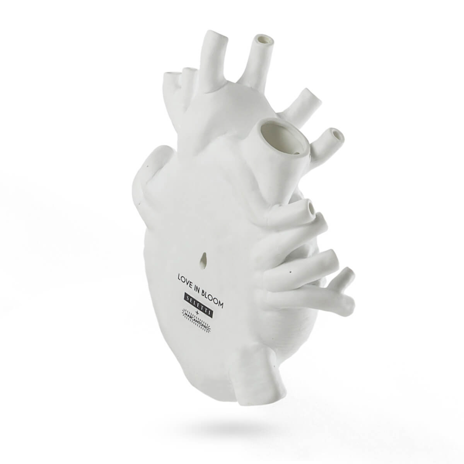 Love In Bloom Giant Resin Heart Vase Weiß - Seletti