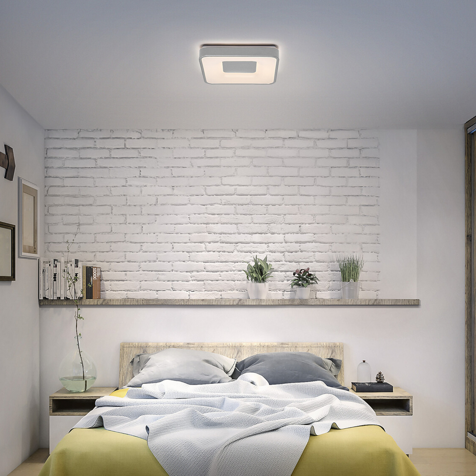 Φωτιστικό οροφής LED OSRAM ORBIS PIANA, ασημί, 49 x 49 εκ., clickdim Φωτιστικό οροφής LED OSRAM ORBIS PIANA, ασημί, 49 x 49 εκ., clickdim