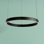 LED-Hängelampe Layla, schwarz, Ø 64 cm CCT, höhenverstellbar