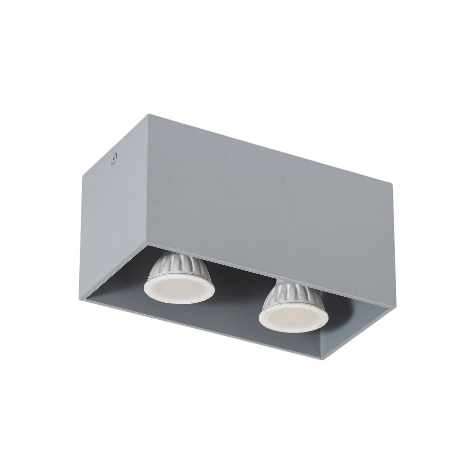 Deckenleuchte Ara Maxi aus Aluminium 2fl. grau