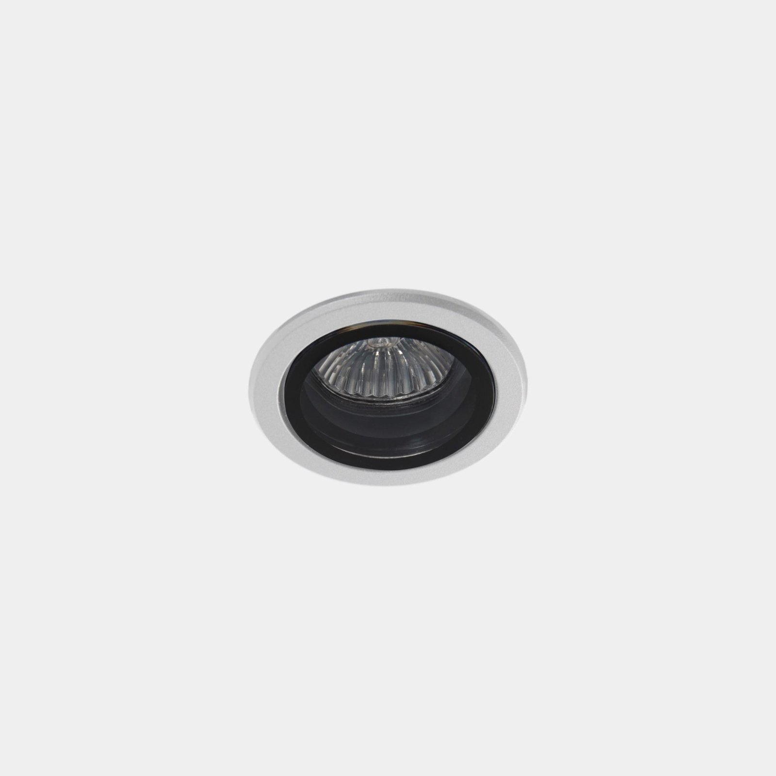 LEDS-C4 Outdoor recessed spotlight Bob, white, Ø 7.5 cm, aluminium