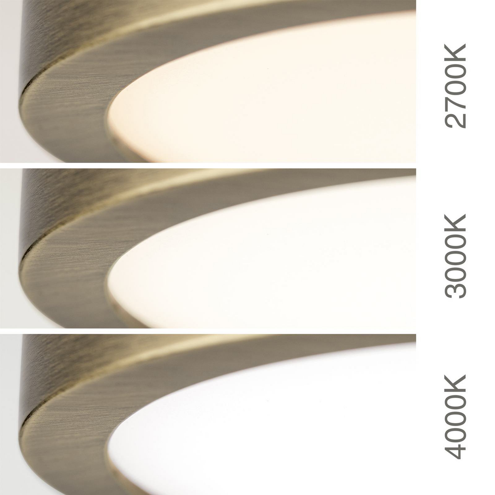 LED ceiling lamp Disc, antique brass colour, Ø 28 cm, CCT LED ceiling lamp Disc, antique brass colour, Ø 28 cm, CCT