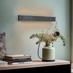 Quitani Zino LED wandlamp, 20W, leisteen grijs