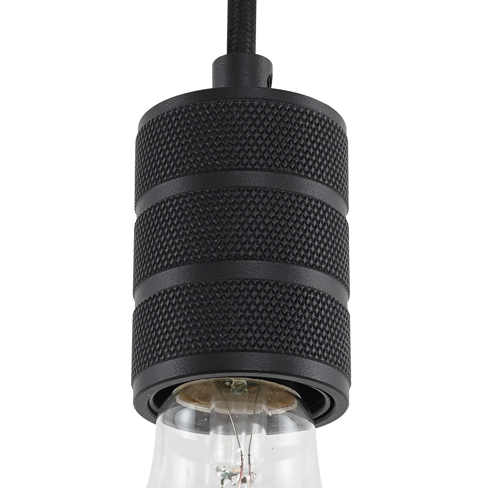 Lindby függőlámpa Linaro, Ø 4,6 cm, fekete, 1-fázisú, E27