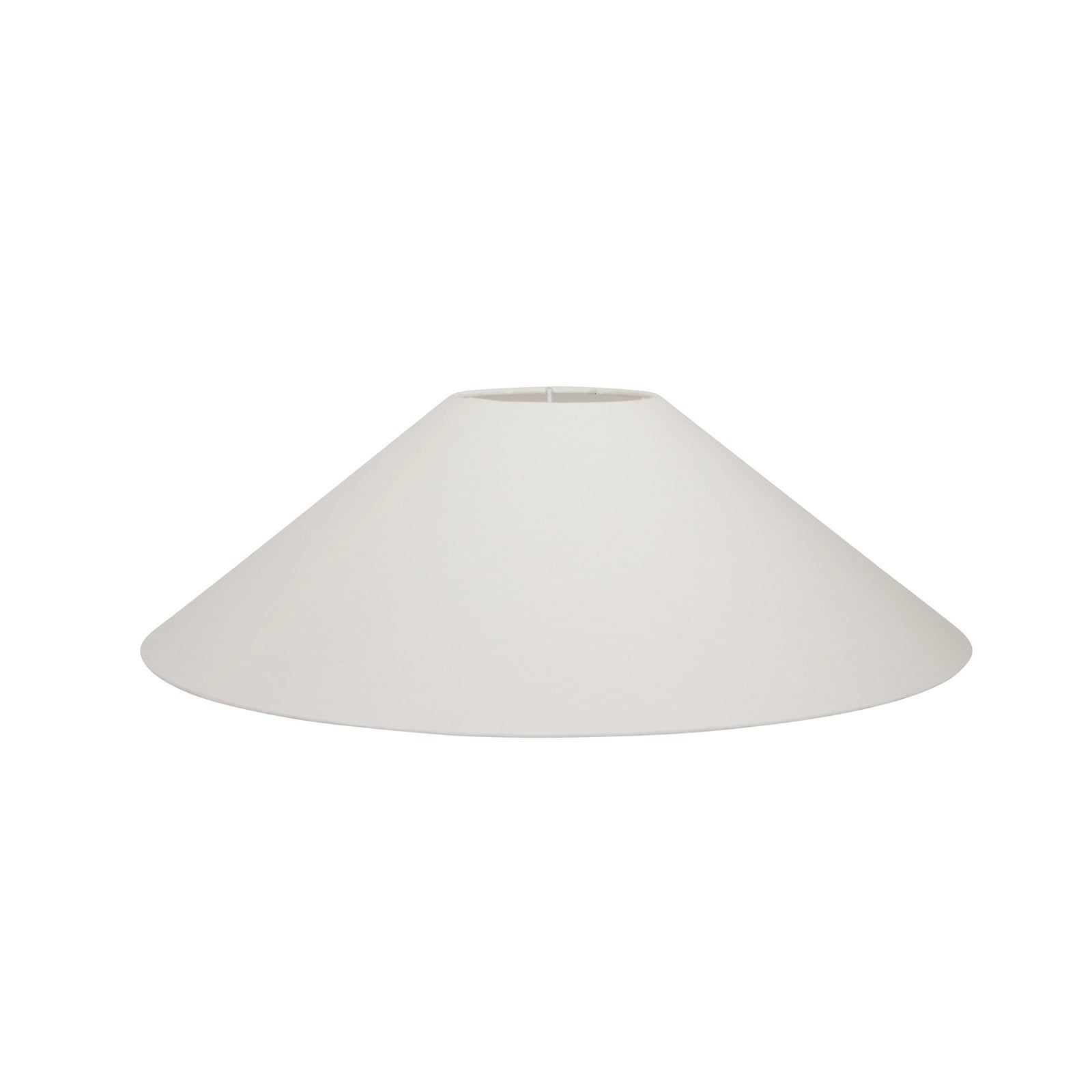 Abat-jour Basic plat, blanc, Ø 42 cm, lin - Watt & Veke