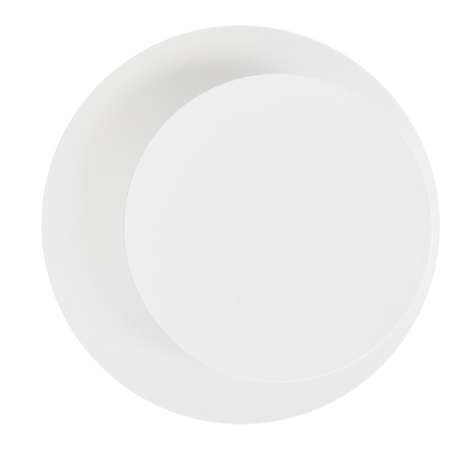 Circle wall light in a round shape, white